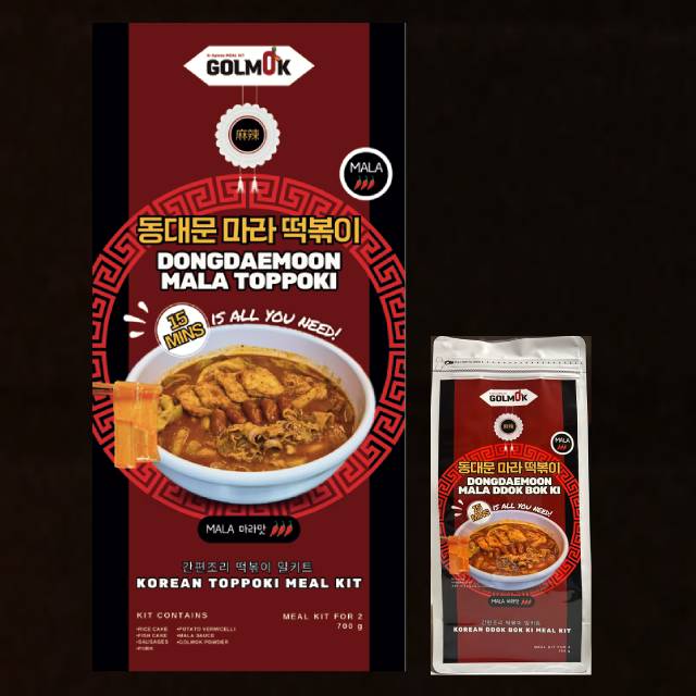 Golmok - Toppoki Mala 700g Frozen Meal Kit