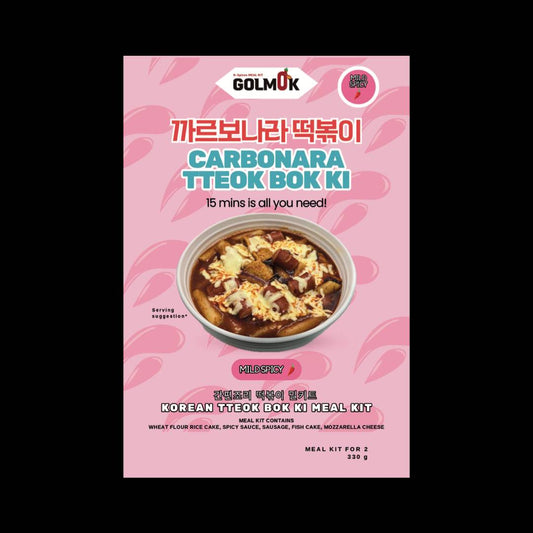 Golmok-Carbonara Tteok bok ki 335g Frozen Meal Kit